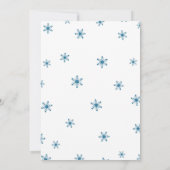 Baby Het is koud buiten kerstBaby shower Kaart (Achterkant)