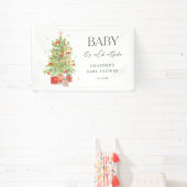Baby Het is koud buiten kerstBaby shower Spandoek (Insitu)