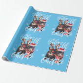 Baby Het is koud buiten kerstfeestbolle hond T- Cadeaupapier (Uitgerold)