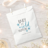 Baby Het is koud buiten Kerstmis Bedankzakje (Geknipt)