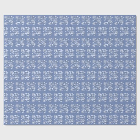 Baby het is koud buiten Kerstmis Cadeaupapier (Vlak)