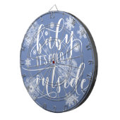 Baby het is koud buiten Kerstmis Dartbord (Voorkant Rechts)
