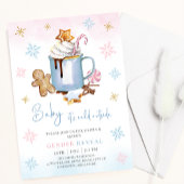 Baby het is koud buiten Kerstmis Gender Reveal Kaart