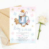 Baby het is koud buiten Kerstmis Gender Reveal Kaart