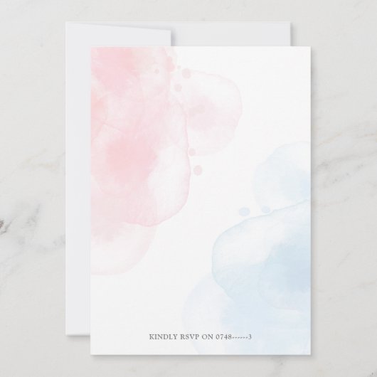 Baby het is koud buiten Kerstmis Gender Reveal Kaart (Achterkant)