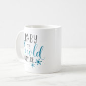 Baby Het is koud buiten Kerstmis Koffiemok (Voorkant links)