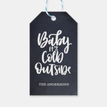 Baby Het is koud buiten | Krijtbord | Rood