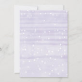 Baby Het is koud buiten lavender Baby shower Kaart (Achterkant)