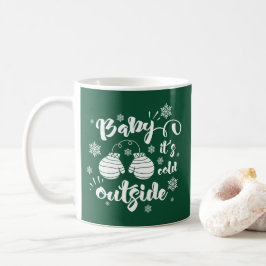 Baby het is koud buiten leuke handschoenen winter koffiemok
