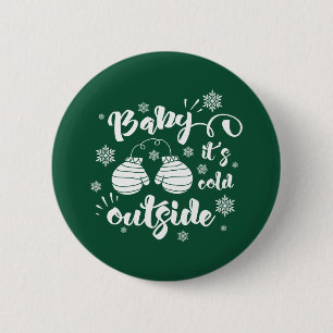 Baby het is koud buiten leuke handschoenen winter ronde button 5,7 cm