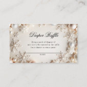 Baby Het is koud buiten Luier Raffle Tickets Informatiekaartje (Voorkant)