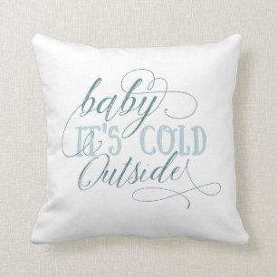 Baby Het is Koud buiten Manuscript Pillow Kussen