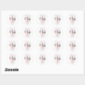 Baby Het is koud buiten meisje herten baby shower  Ronde Sticker (Vel)