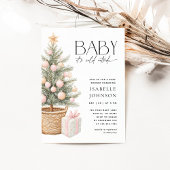 Baby Het is koud buiten meisje kerst Baby shower Kaart