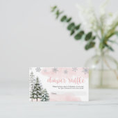 Baby het is koud buiten meisje luier rafel informatiekaartje (Staand voorkant)