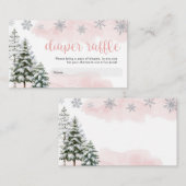 Baby het is koud buiten meisje luier rafel informatiekaartje (Voorkant / Achterkant)