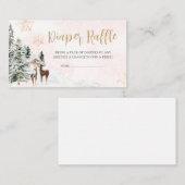 Baby Het is koud buiten Meisje Winter Luier Raffle Informatiekaartje (Voorkant / Achterkant)