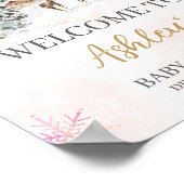 Baby Het is koud buiten Meisje Winter Welkom Poster (Hoek)