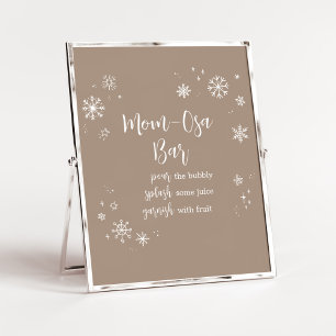 Baby Het is koud buiten Moeder Osa Bar Poster