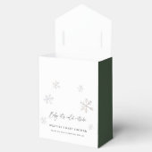 Baby Het is koud buiten Mountain Winter Baby showe Bedankdoosjes (Geopend)