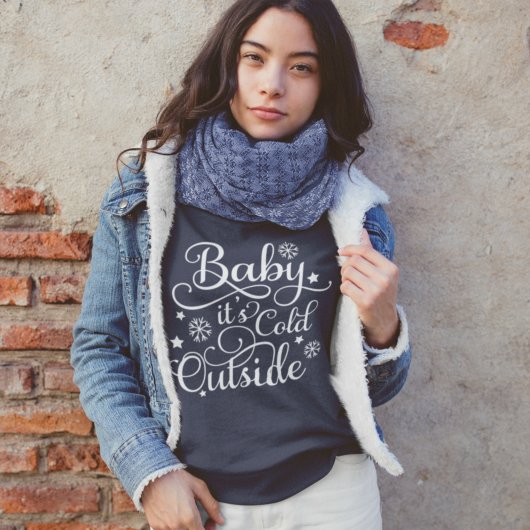 Baby het is koud buiten Navy Blue Dames Trui