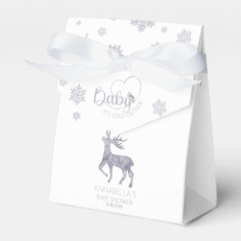 Baby Het is koud buiten Nordic Reindeer Baby showe Bedankdoosjes
