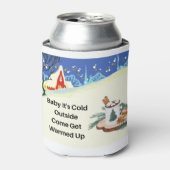 Baby Het is koud buiten op een drankje Blikjeskoeler (Blikje Voorkant)