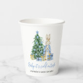 Baby het is koud buiten papieren bekers (Achterkant)