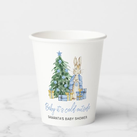 Baby het is koud buiten papieren bekers (Voorkant)