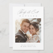 Baby Het is koud buiten Pas getrouwd eerste kerstd Feestdagenkaart (Voorkant)