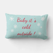 Baby het is koud buiten Persoonlijke kussen (Achterkant)
