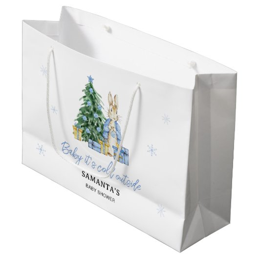 Baby het is koud buiten Peter Rabbit Groot Cadeauzakje (Voorkant Gekanteld)