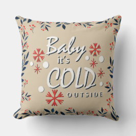 Baby Het is koud buiten Pillow Kussen