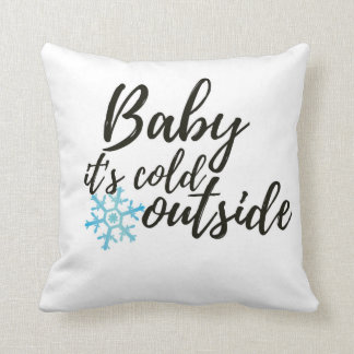Baby Het is koud buiten Pillow Kussen