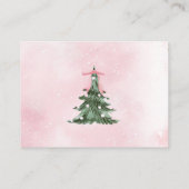 Baby Het is koud buiten Pink Bow Book Request Informatiekaartje (Achterkant)