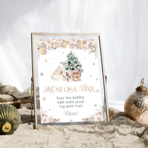 Baby het is koud buiten Polar Beer Mom-osa Bar Poster