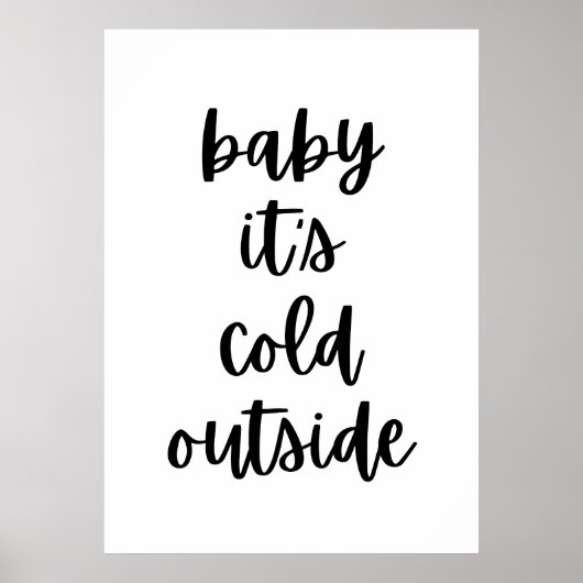 Baby het is koud buiten poster (Voorkant)