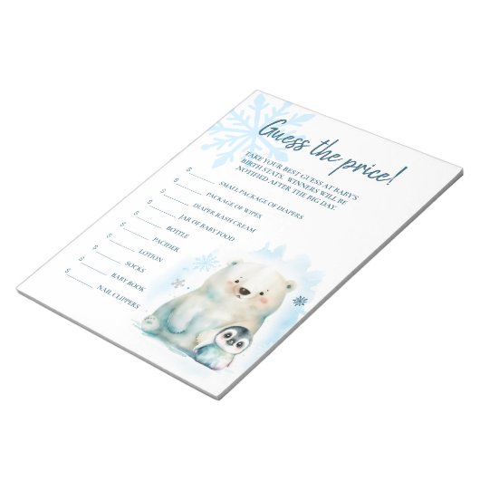 Baby Het is koud Buiten Raad de prijs Notitieblok (Schuin)