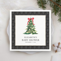 Baby Het is koud buiten Red Bow Baby shower