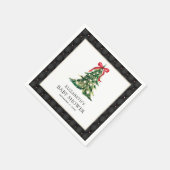 Baby Het is koud buiten Red Bow Baby shower Servet (Hoek)