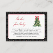 Baby Het is koud buiten Red Bow Book Request Informatiekaartje (Voorkant)