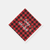 Baby Het is koud buiten Red Plaid Servet (Hoek)