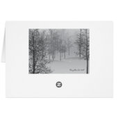 Baby Het is koud buiten romantische vakantie Kaart (Achterkant Horizontaal)