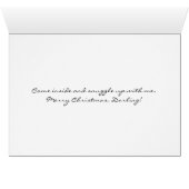 Baby Het is koud buiten romantische vakantie Kaart (Binenzijde Horizontaal (Onderkant))