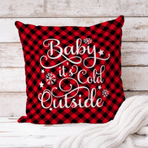 Baby het is koud buiten Rood geruit Kerstfeest