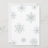 Baby het is koud buiten Roze lint baby shower Kaart (Achterkant)