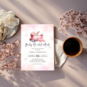 Baby Het is koud buiten roze meisje Baby shower Kaart