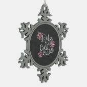 Baby Het is koud buiten Roze Snowflake Ornament (Links)