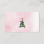 Baby Het is koud buiten Roze strik Luier Raffle Informatiekaartje (Achterkant)