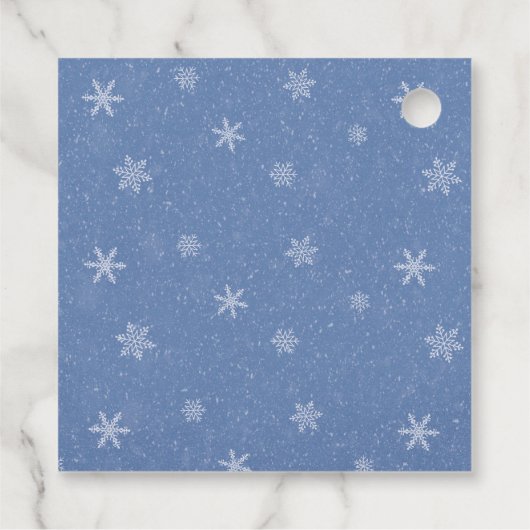 Baby het is koud buiten Schattige Boy Winter Baby Bedankjes Labels (Achterkant)